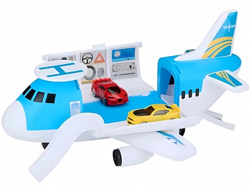 Edco TRANSPORTFLUGZEUG 20-TLG Set Transport Flugzeug 2X Auto Lernspielzeug Simulation Kinder Spielzeug 77 von Edco