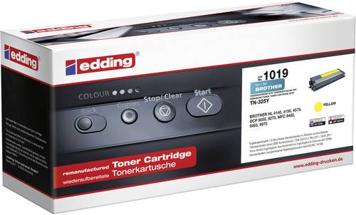 Edding Tonerkassette ersetzt Brother TN-325Y, TN325Y Kompatibel Gelb 3500 Seiten 1019 von Edding