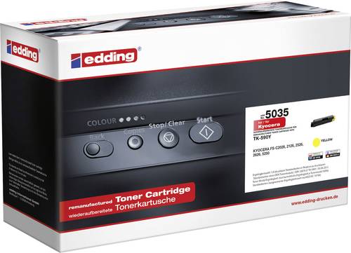 Edding Toner ersetzt Kyocera TK-590Y Kompatibel Gelb 5000 Seiten 5035 18-5035 von Edding
