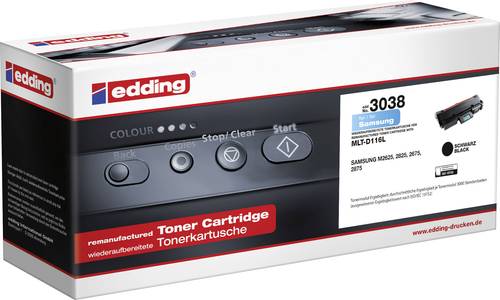 Edding Toner ersetzt Samsung MLT-D116S, MLT-D116L Kompatibel Schwarz 3000 Seiten 3038 18-3038 von Edding