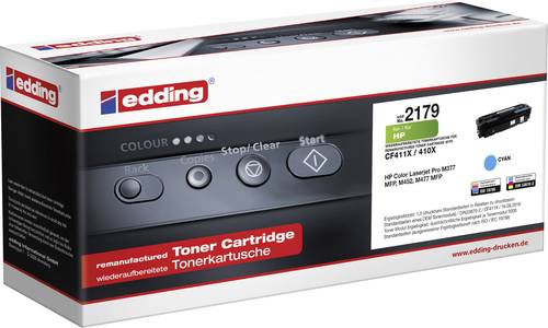 Edding Toner ersetzt HP CF411X Kompatibel Cyan 18-2179 von Edding