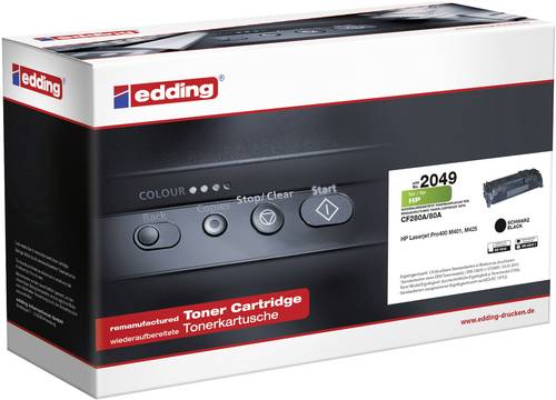 Edding Toner ersetzt HP 80A, CF280A Schwarz 2700 Seiten Kompatibel Tonerkassette von Edding