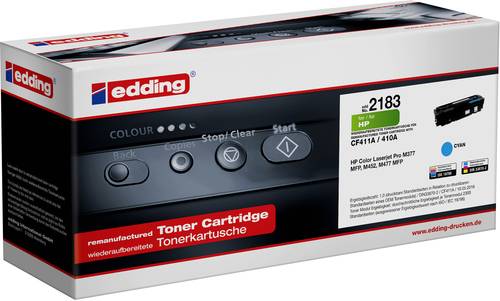 Edding Toner ersetzt HP 410A (CF411A) Kompatibel Cyan EDD-2183 18-2183 von Edding