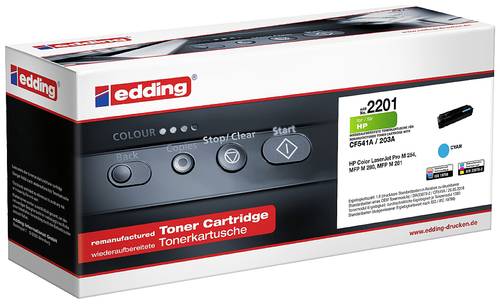 Edding Toner ersetzt HP 203A (CF541A) Kompatibel Cyan 1300 Seiten EDD-2201 18-2201 von Edding