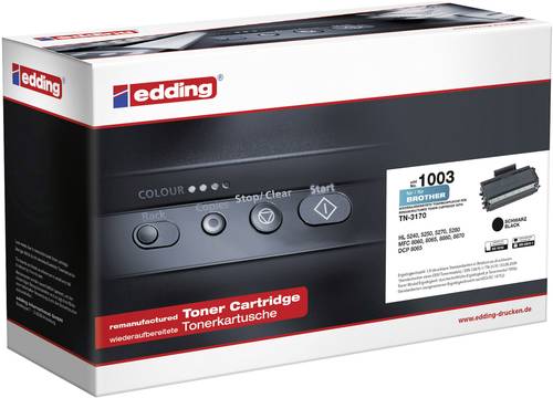 Edding Toner ersetzt Brother TN-3170, TN3170 Kompatibel Schwarz 7000 Seiten 1003 18-1003 von Edding