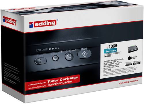 Edding Toner ersetzt Brother TN-3430 Kompatibel Schwarz 3000 Seiten EDD-1066 18-1066 von Edding