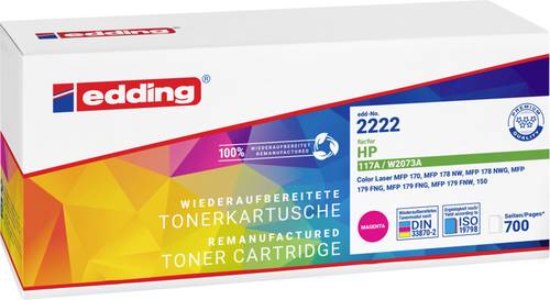 Edding Toner ersetzt HP 117A Kompatibel Magenta 700 Seiten EDD-2222 18-2222 von Edding