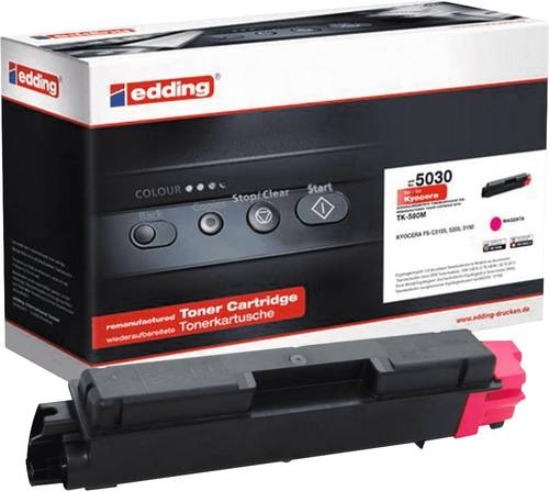 Edding Toner ersetzt Kyocera TK-580M Kompatibel Magenta 2800 Seiten EDD-5030 18-5030 von Edding