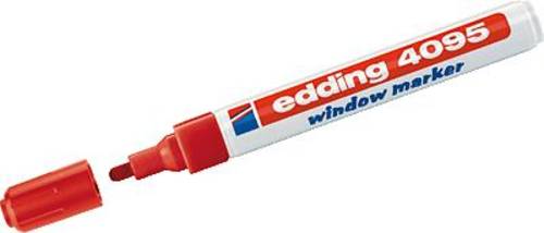 Edding 4095 4-4095002 Kreidemarker Rot 4 mm, 15mm von Edding