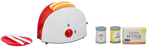 Eddy Toys 10tlg. Frühstücksspielset Toaster, Butter, Tost, Honig, Kinderküche, Haushaltsgerät, Küchengerät von Eddy Toys