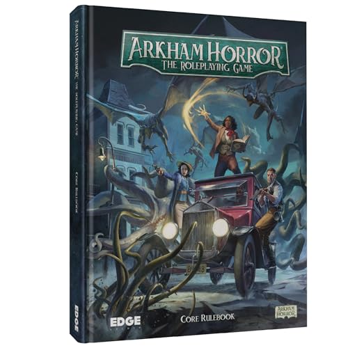 Arkham Horror The Roleplaying Game CORE RULEBOOK - Dive into 1920s Arkham Mysterious World! Immersive RPG Adventure for Kids & Adults, Ages 14+, 2-6 Players, 1+ Hour Playtime, Made by EDGE Studio Arkham Horror The Roleplaying Game CORE RULEBOOK - Dive into 1920s Arkham Mysterious World! Immersive RPG Adventure for Kids & Adults, Ages 14+, 2-6 Players, 1+ Hour Playtime, Made by EDGE Studio von Edge Studio