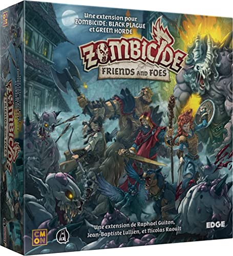 Cmon Zombicide Black Plague: Freunde und Feinde, Brettspiel, Miniaturspiel, ab 14 Jahren, 1-6 Spieler, 60 Minuten von EDGE