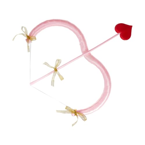 Edhomenn Valentinstag Amor Pfeil Set, Amor Bogen und Pfeil Kostüm, Damen Valentinstag Verkleidung (05 Rosa, Einheitsgröße) von Edhomenn