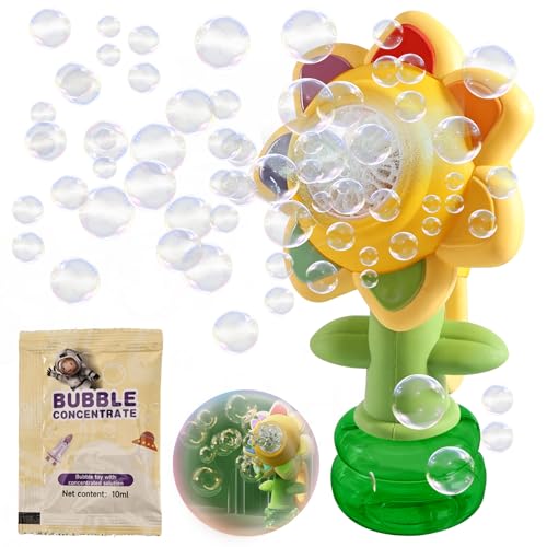Seifenblasenmaschine für Kinder, Wiederaufladbare tanzende Sonnenblumen-Seifenblasenmaschine,Sonnenblume Seifenblasenmaschine Kinder, Leuchtende Seifenblasenmaschine, geeignet für Geburtstag/Party Seifenblasenmaschine für Kinder, Wiederaufladbare tanzende Sonnenblumen-Seifenblasenmaschine,Sonnenblume Seifenblasenmaschine Kinder, Leuchtende Seifenblasenmaschine, geeignet für Geburtstag/Party von Editbar