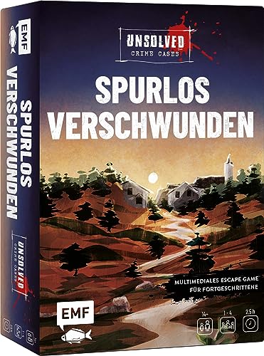 Krimi-Spielebox: Unsolved Crime Cases – Spurlos verschwunden: Multimediales Escape Game mit echten Beweismitteln wie Indizienbrett, Verdächtigenfotos, Zeugenbefragungen und mehr: Für 1–4 Spieler*innen von Edition Michael Fischer GmbH