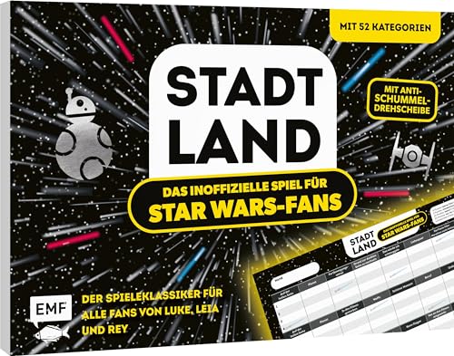 Stadt, Land, das inoffizielle Spiel für Star Wars-Fans – Der Spieleklassiker für alle Fans von Luke, Leia und Rey: Der ultimative Stadt, Land, Fluss-Spieleblock mit 52 galaktischen Kategorien Stadt, Land, das inoffizielle Spiel für Star Wars-Fans – Der Spieleklassiker für alle Fans von Luke, Leia und Rey: Der ultimative Stadt, Land, Fluss-Spieleblock mit 52 galaktischen Kategorien von Edition Michael Fischer / EMF Verlag