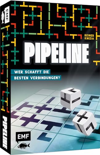 Edition Michael Fischer GmbH Würfelspiel: Pipeline – Wer schafft die besten Verbindungen?: Für 1-6 Personen von 8 bis 99 Jahren von Edition Michael Fischer GmbH