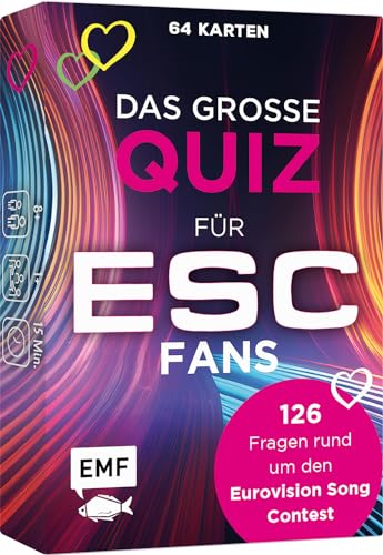 Edition Michael Fischer GmbH Kartenspiel: Das große Quiz für ESC-Fans: 126 Fragen rund um den Eurovision Song Contest – 12 Punkte für ...? von Edition Michael Fischer GmbH