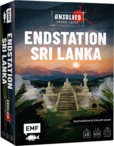 Krimi-Spielebox: Unsolved Crime Cases – Endstation Sri Lanka: Multimediales Escape Game mit echten Beweismitteln wie Indizienbrett, Verdächtigenfotos, Zeugenbefragungen und mehr: Für 1–4 Spieler*innen von Edition Michael Fischer GmbH