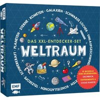 EDITION MICHAEL FISCHER 93408 Das XXL-Entdecker-Set – Weltraum: Mit 10 Modellen zum Selberbauen, Sachbuch, Experimenten und cooler Rakete von Edition Michael Fischer