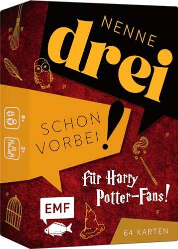 Edition Michael Fischer Kartenspiel: Nenne DREI – Schon vorbei! ... für Harry Potter-Fans! von Edition Michael Fischer