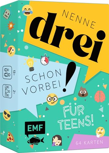 Edition Michael Fischer Kartenspiel: Nenne DREI – Schon vorbei! ... für Teens! von Edition Michael Fischer