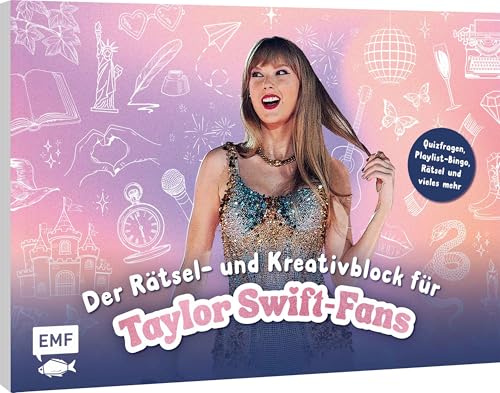 Edition Michael Fischer Der inoffizielle Rätsel- und Kreativblock für Taylor Swift-Fans. Ultimativer Spiele-Spaß für Swifties: Quizfragen, Playlist-Bingo, Rätsel und vieles mehr von Edition Michael Fischer