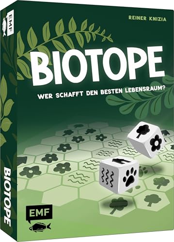 Edition Michael Fischer 34314 Würfelspiel: Biotope – Wer schafft den besten Lebensraum Für 1-6 Personen von 8 bis 99 Jahren, White von Edition Michael Fischer