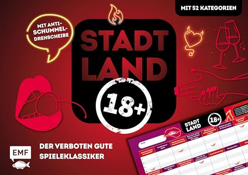 Edition Michael Fischer Stadt, Land, Ü18 – Der verboten Gute Spieleklassiker für Partys, Geburtstage und JGAs. Der ultimative Stadt, Land, Fluss-Spieleblock mit 52 Spicy Kategorien – von 18-99 Jahren Edition Michael Fischer Stadt, Land, Ü18 – Der verboten Gute Spieleklassiker für Partys, Geburtstage und JGAs. Der ultimative Stadt, Land, Fluss-Spieleblock mit 52 Spicy Kategorien – von 18-99 Jahren von Edition Michael Fischer