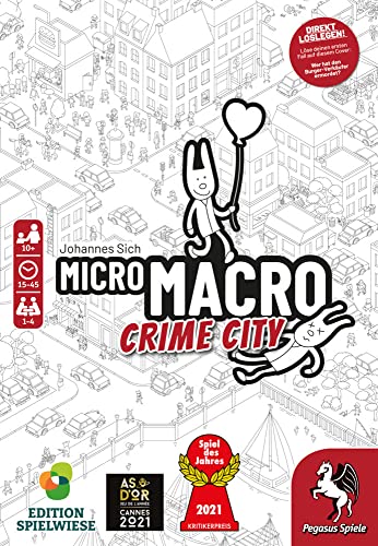 Pegasus/Spielwiese 59060G MicroMacro: Crime City (Edition Spielwiese) *Spiel des Jahres 2021* von Pegasus Spiele