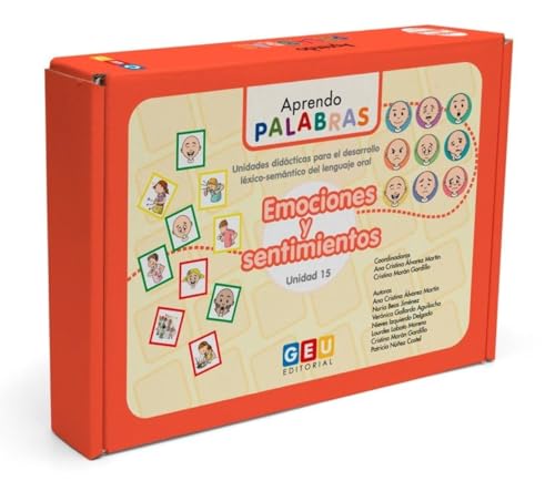 Lernspiele Kinder 4 und 5 Jahre: Ich lerne Emotionen und Gefühle - Inklusive Memory, Gans Spiel, Domino 98 Flashcards und Arbeitsbuch von Editorial GEU