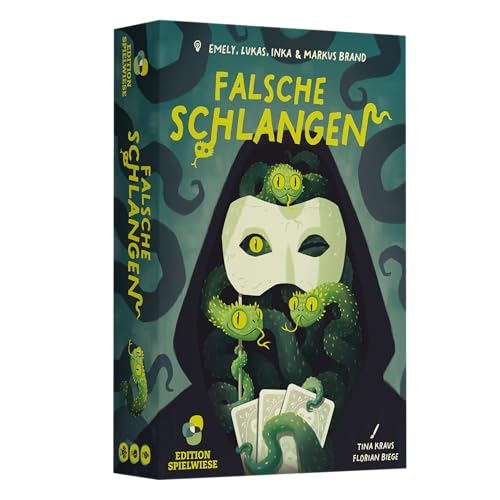 Edition SPIELWIESE Falsche Schlangen, Gesellschaftsspiel, Strategisches Bluffspiel, Spannende Identitätsspiel-Dynamik, Perfekt für Familien- und Spieleabende, Für 3–6 Spieler ab 8 Jahren Edition SPIELWIESE Falsche Schlangen, Gesellschaftsspiel, Strategisches Bluffspiel, Spannende Identitätsspiel-Dynamik, Perfekt für Familien- und Spieleabende, Für 3–6 Spieler ab 8 Jahren von Edtion Spielwiese