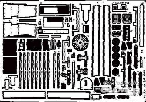 Eduard Accessories 48231 Modellbauzubehör Heinkel He-219 UHU von Eduard