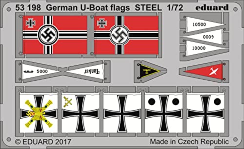 Eduard Accessories 53198 Modellbauzubehör German U-Boat Flags Steel von Eduard