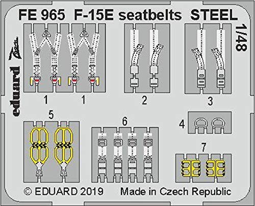 (EDPFE965) - Eduard Photoetch Zoom 1:48 - F-15E seatbelts Steel von Eduard