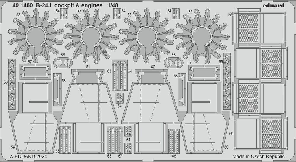 BIG ED - B-24J - Part I  [Hobbyboss] von Eduard