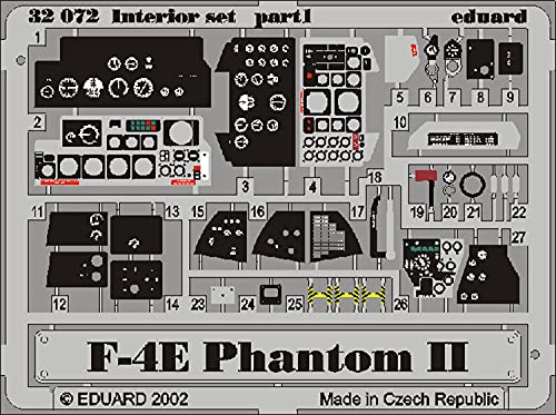 Eduard Accessories 32503 Modellbauzubehör F-4E Phantom Interior für Tamyia Bausatz von Eduard