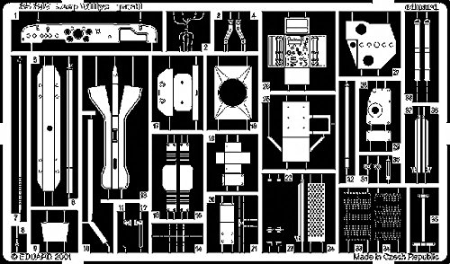 Eduard Accessories 35347 Modellbauzubehör Jeep Willys MB 1/4t 4x4 Truck Fotoätzsatz von Eduard