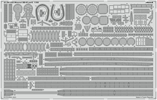 Eduard Accessories 53294 - 1:350 USS Missouri BB-63 part 3 1/350 HOBBY BOSS -Neu von Eduard