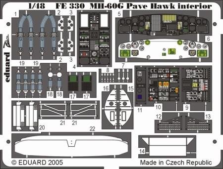 Eduard Accessories FE330 Modellbauzubehör MH-60G Pave Hawk Interior von Eduard