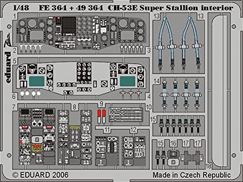 Eduard Accessories FE364 Modellbauzubehör CH-53E Super Stallion Inneres für Academy/MRC-Bausatz von Eduard