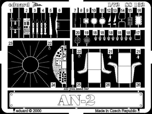 Eduard Accessories SS132 Modellbauzubehör Antonov An-2 von Eduard