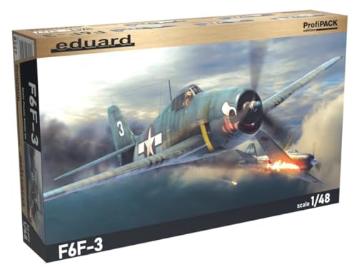 Eduard EDK8227 Kits 1:48 Profipack-F6F-3 Fighter WWII Flugzeug Modellbausatz, verschieden von Eduard