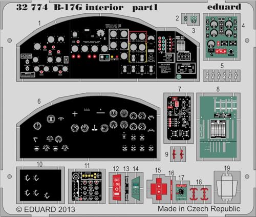 Eduard Photoetch 1:32 - B-17G interior S.A von Eduard