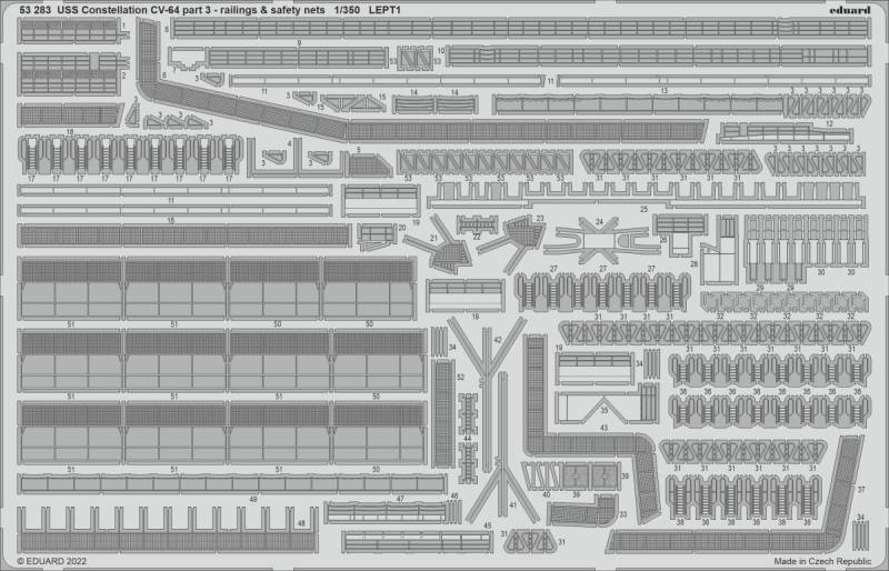 USS Constellation CV-64 Part 3 - Railings & safety nets [Trumpeter] von Eduard