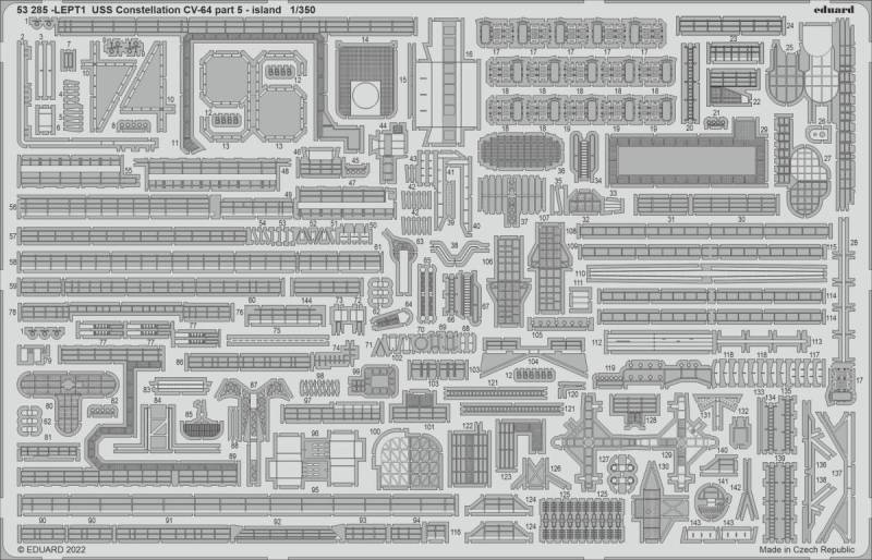 USS Constellation CV-64 - Part 5 - Island [Trumpeter] von Eduard