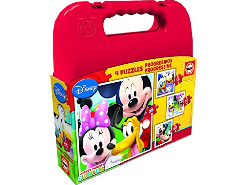 Educa 16505 - Case Puzzle - Mickey Mouse House Club, 12-16-20-25 von Educa