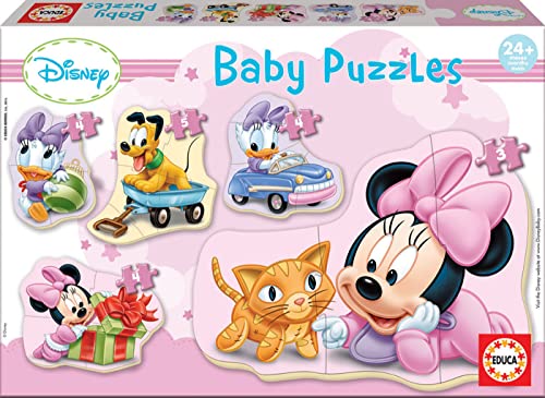 Educa - Minnie, Baby Puzzleset mit 5 Puzzles für Kinder ab 24 Monaten, Disney (15612) von Educa