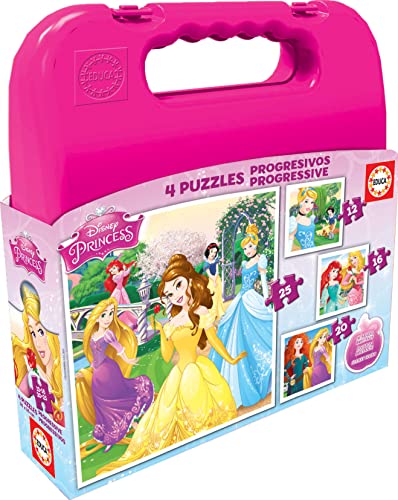 Educa 16508.0 - Case Puzzle - Disney Princess, 12-16-20-25 Teile von Educa