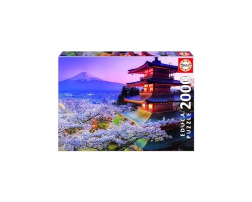 Educa - Japan Puzzle 2000 Teile für Erwachsene | Mount Fuji, 2000 Teile Puzzle für Erwachsene und Kinder ab 14 Jahren, Japan (16775) von Educa